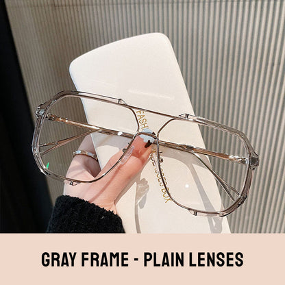 Classic Retro Stylish Large Frame Sunglasses（50% OFF）