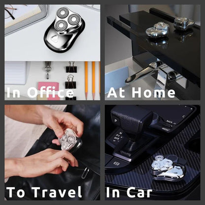 Super Rotating Three Blade Electric Mini Shaver
