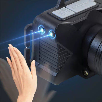 Rechargeable LED Headlamp with Motion Sensor