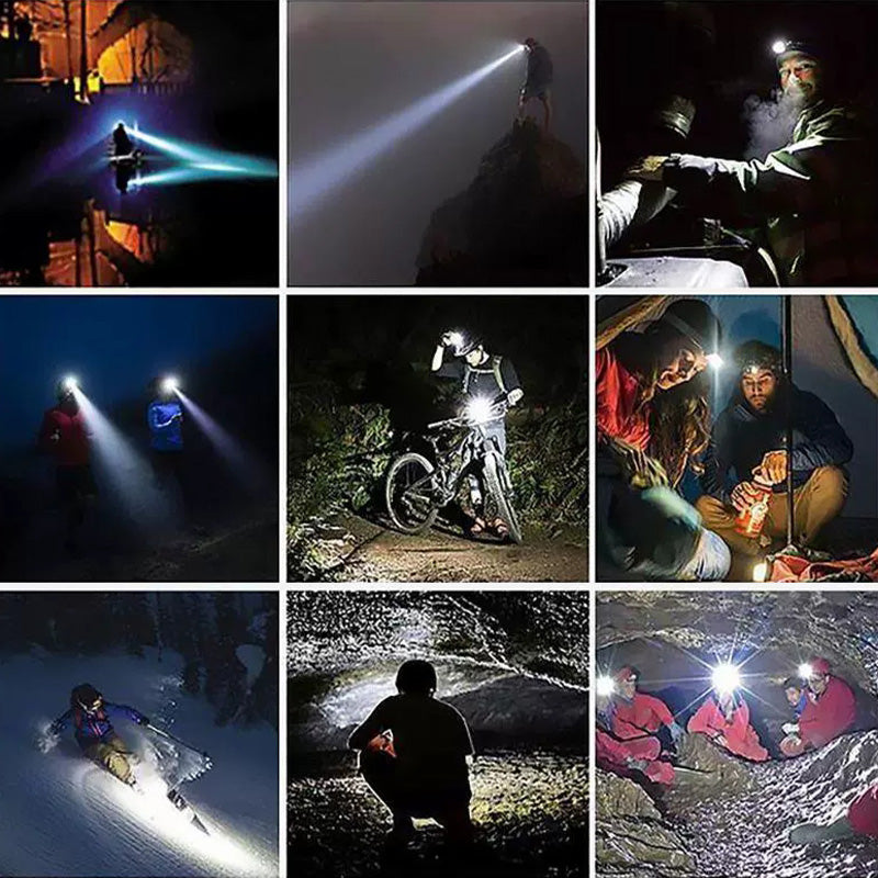 Rechargeable LED Headlamp with Motion Sensor