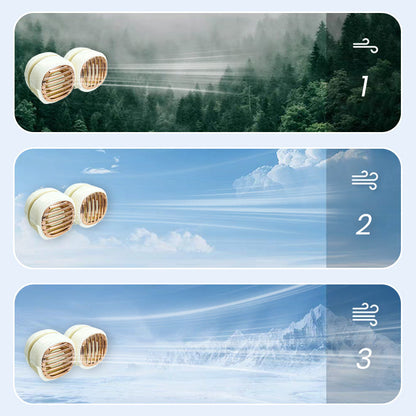 Foldable USB Rechargeable Neck Hanging Fan