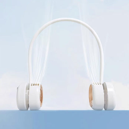 Foldable USB Rechargeable Neck Hanging Fan