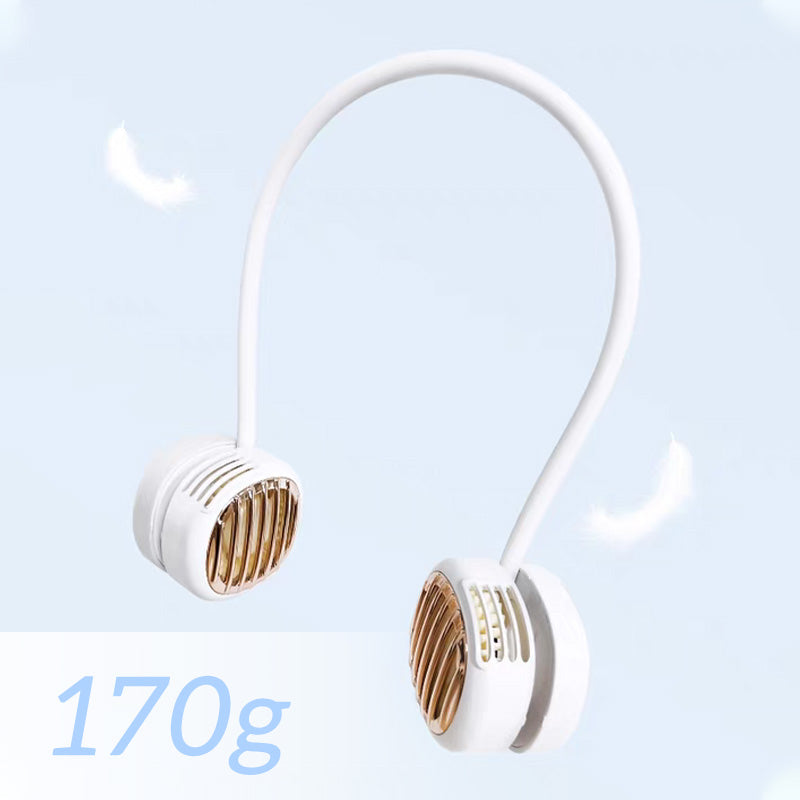 Foldable USB Rechargeable Neck Hanging Fan