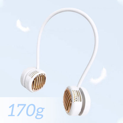 Foldable USB Rechargeable Neck Hanging Fan