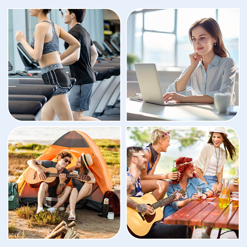 Foldable USB Rechargeable Neck Hanging Fan