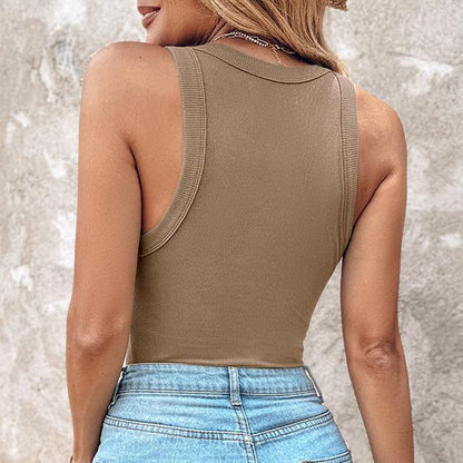 🔥HOT SALE 49% OFF🔥Women's Ribbed Tank Top with Shelf Bra