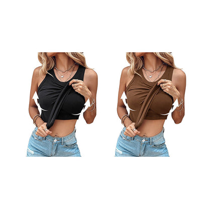 🔥HOT SALE 49% OFF🔥Women's Ribbed Tank Top with Shelf Bra