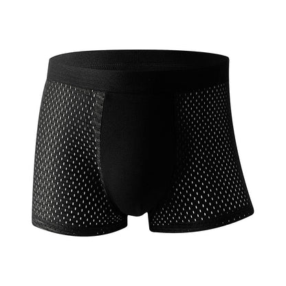 Ice Silk Mesh Breathable Antibacterial Boxer Briefs