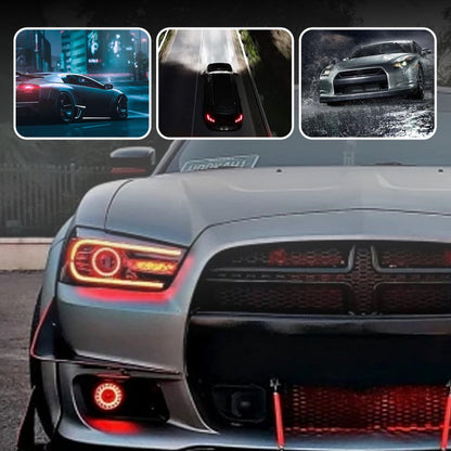 👻 LED devil eye headlights, cool dynamic lights, a stunning visual feast