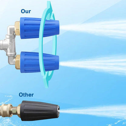🎯🔥 Special offer: 50% off! 🚿 Stainless Steel Turbo Nozzle 🌟 – Perfect for terraces, cars, and facades 🏡🚗