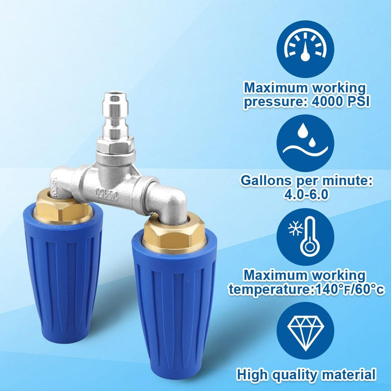 🎯🔥 Special offer: 50% off! 🚿 Stainless Steel Turbo Nozzle 🌟 – Perfect for terraces, cars, and facades 🏡🚗