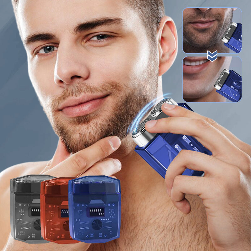 ✨2025 New Design🔥Transparent and Silent Mini Electric Shaver
