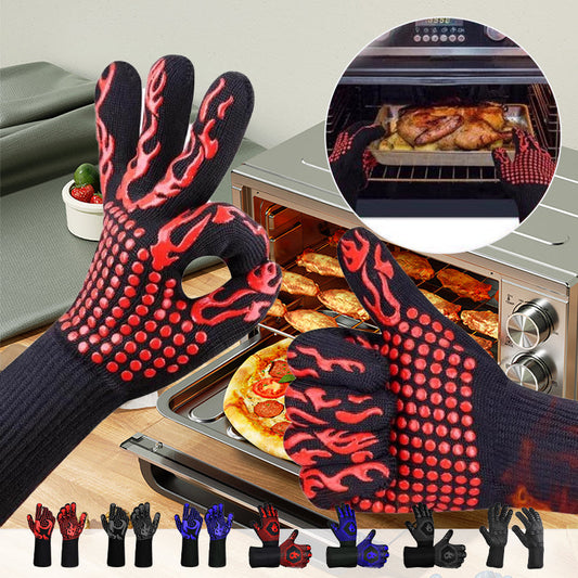 Durable Non-Slip Heat-Resistant BBQ Gloves