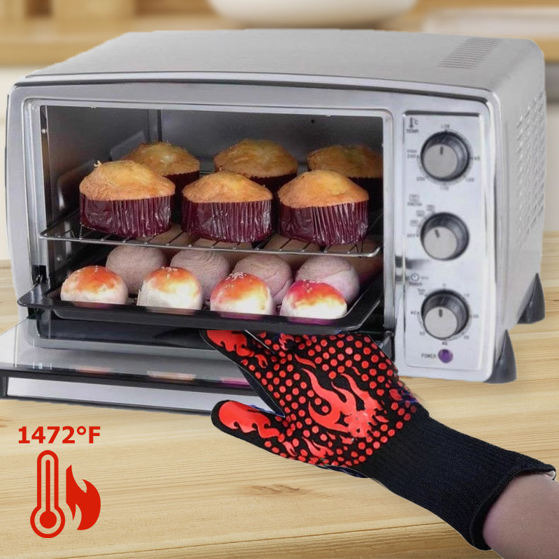 Durable Non-Slip Heat-Resistant BBQ Gloves