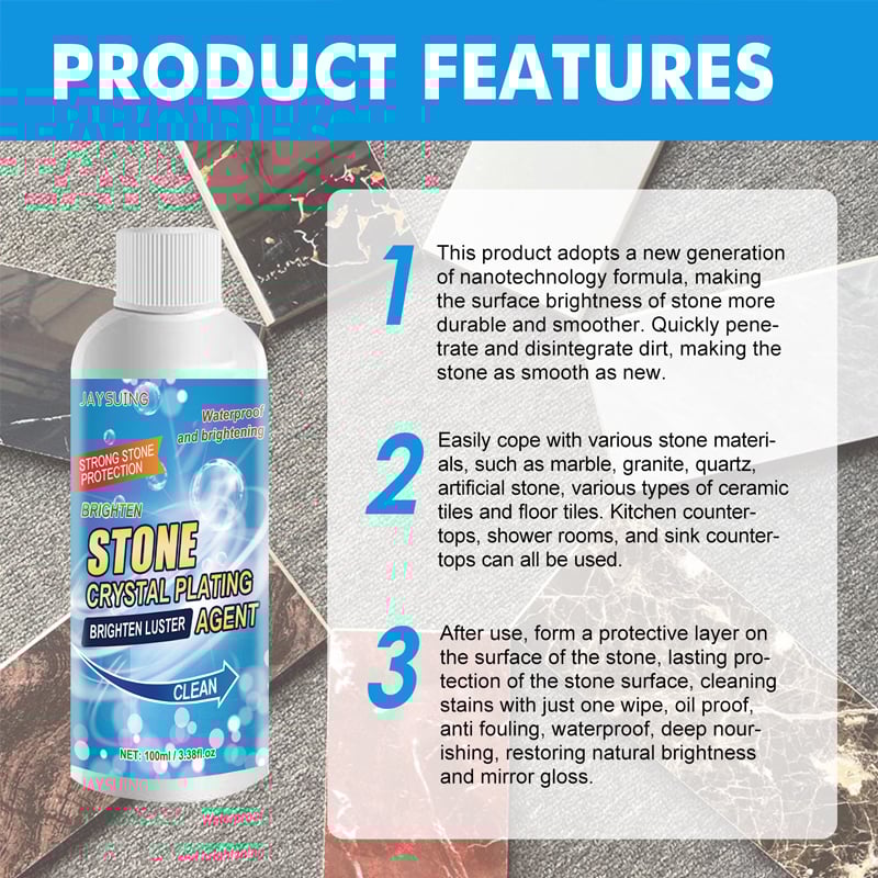 Stone stain remover (effective removal of oxidation, rust and stains)