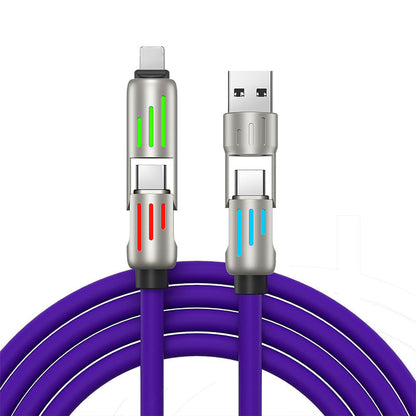 240W 4-in-1 Data Cable with Colorful Work Lights