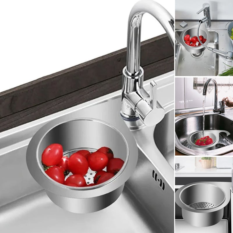 📢📢 50% OFF!! ⏰🔥 Swan-Shaped Stainless Steel Sink Strainer Basket