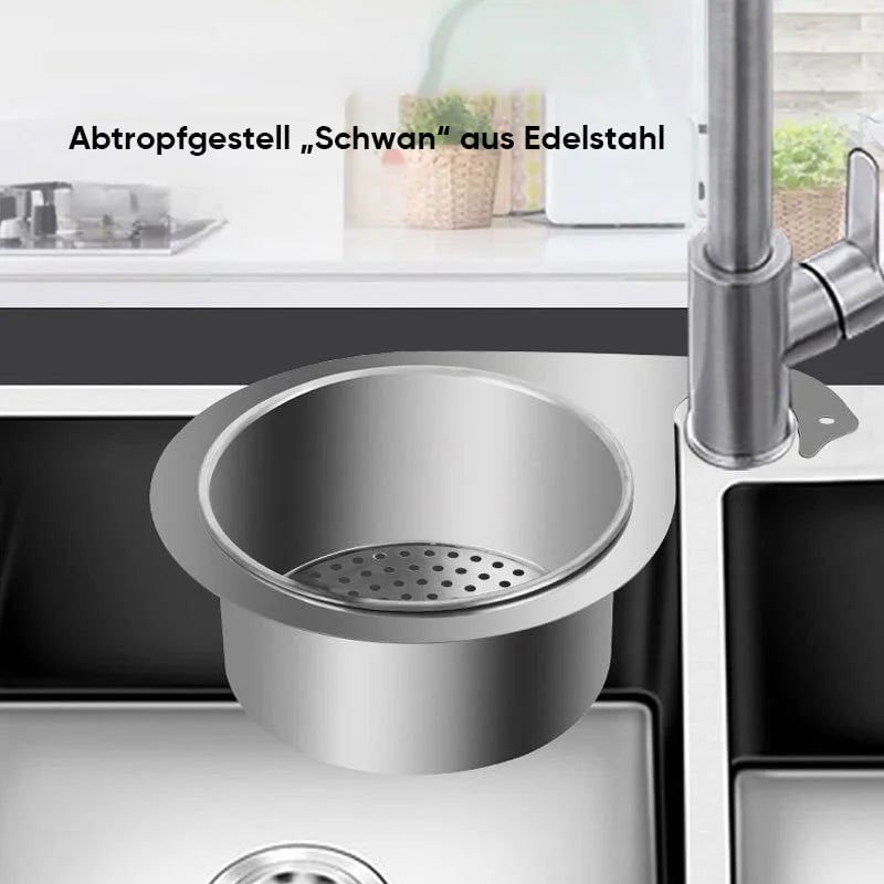 📢📢 50% OFF!! ⏰🔥 Swan-Shaped Stainless Steel Sink Strainer Basket