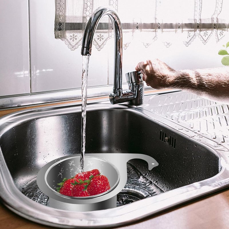 📢📢 50% OFF!! ⏰🔥 Swan-Shaped Stainless Steel Sink Strainer Basket
