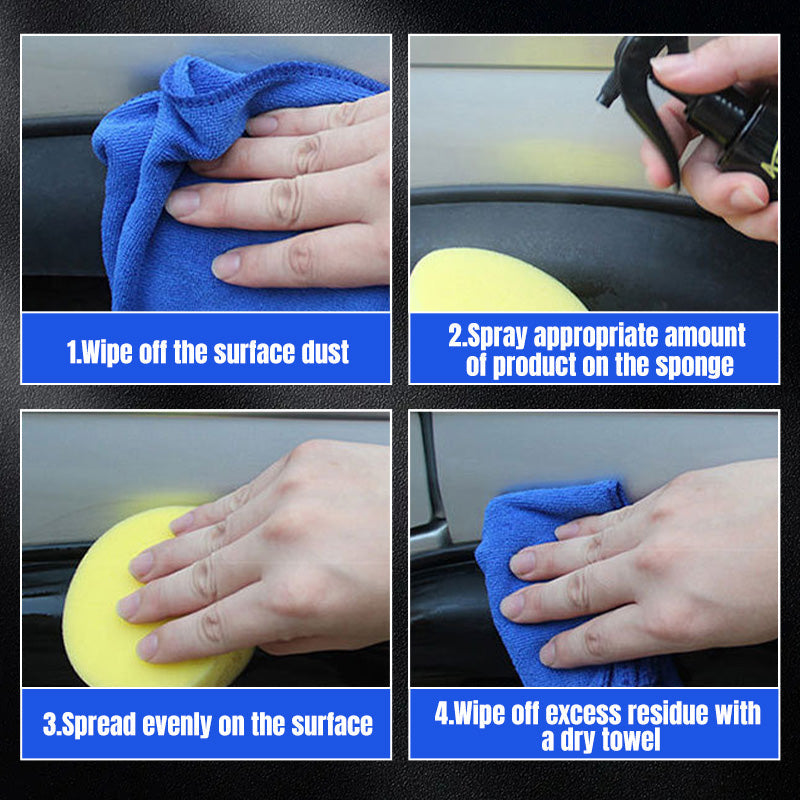 🔥Crystal Coating Agent for Car Interior Plastic Parts Refurbishment