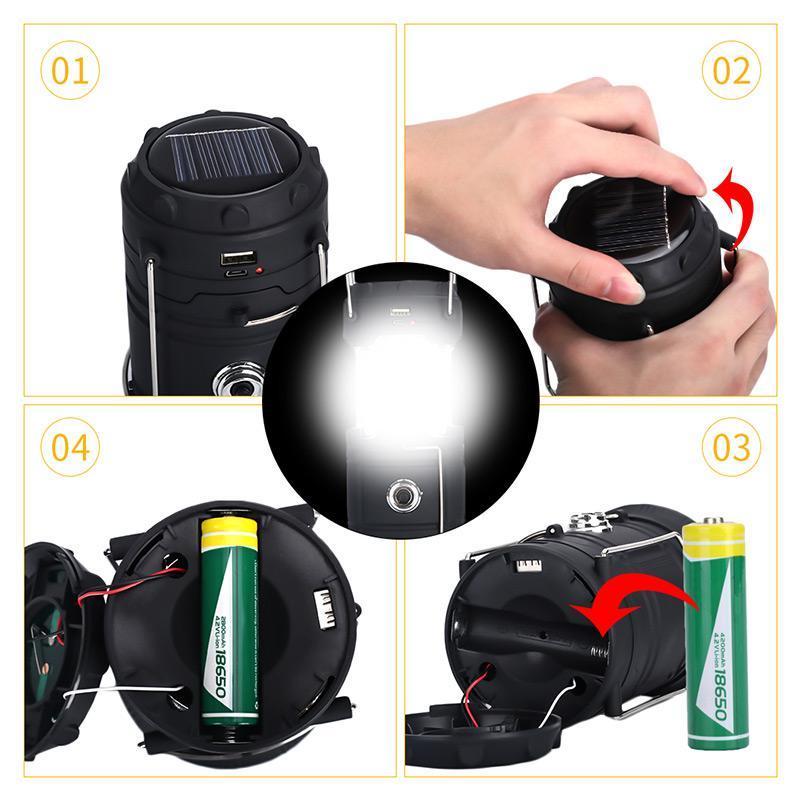 3-in-1 LED Flame Camping Lantern