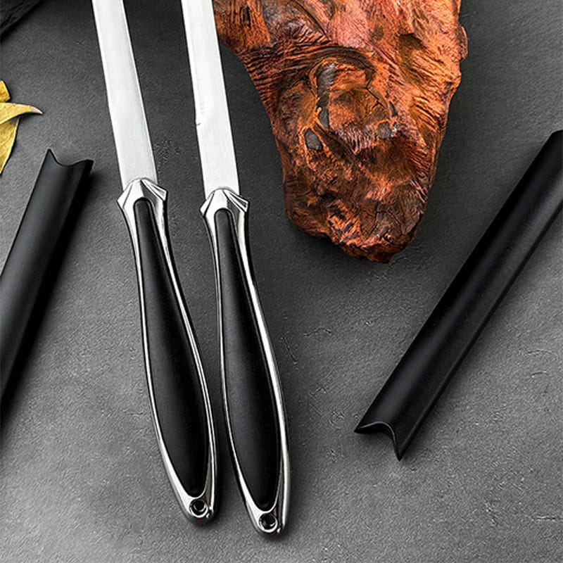 Portable Camping Straight Steel Knife with Sheath