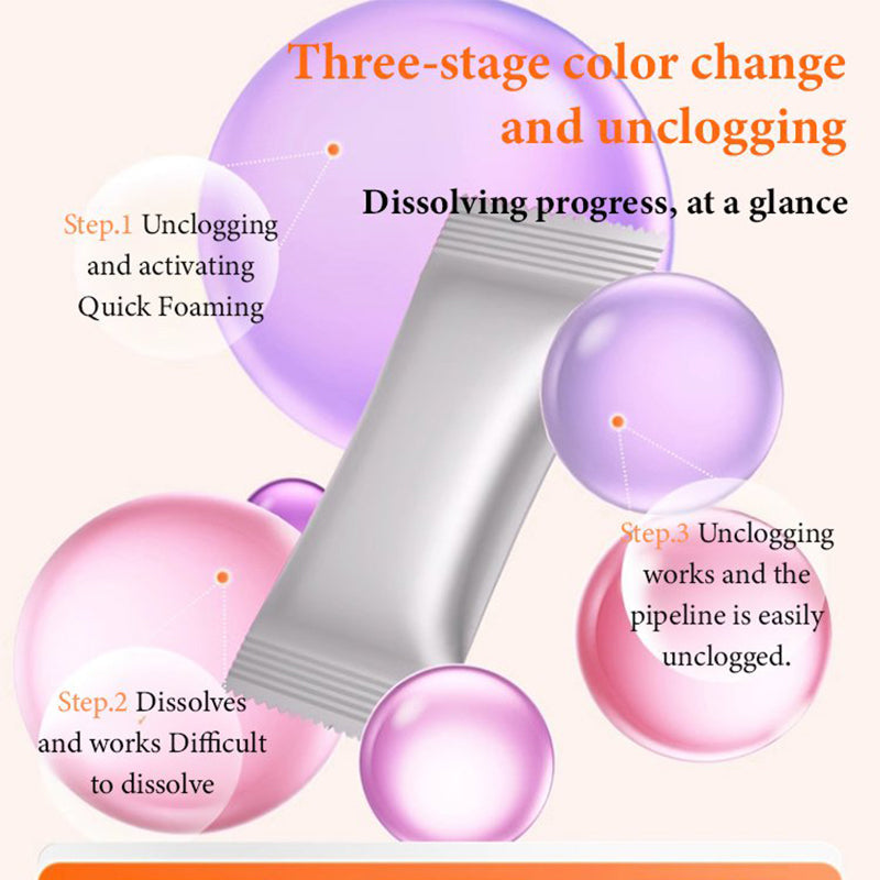 🖤Black Friday Hot Sale 50% OFF!!🌸Powerful Drain Unblocker Powder, Fast-Acting Sink & Pipe Clog Remover for Home🧼