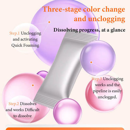 🖤Black Friday Hot Sale 50% OFF!!🌸Powerful Drain Unblocker Powder, Fast-Acting Sink & Pipe Clog Remover for Home🧼