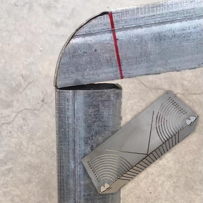 Square Stainless Steel 90° Arc Angle Marking Ruler