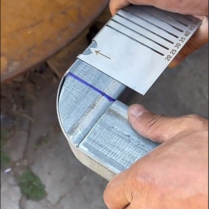 Square Stainless Steel 90° Arc Angle Marking Ruler