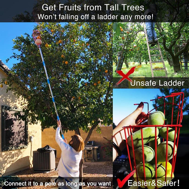 Foldable and Detachable Fruit Picker Portable Fruit Picking Tool