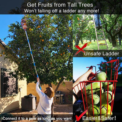 Foldable and Detachable Fruit Picker Portable Fruit Picking Tool