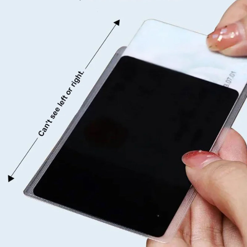 Anti-Peeping Card Sleeve for Information Protection