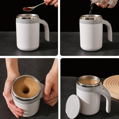 Automatic Magnetic Stirring Coffee Mug with Lid