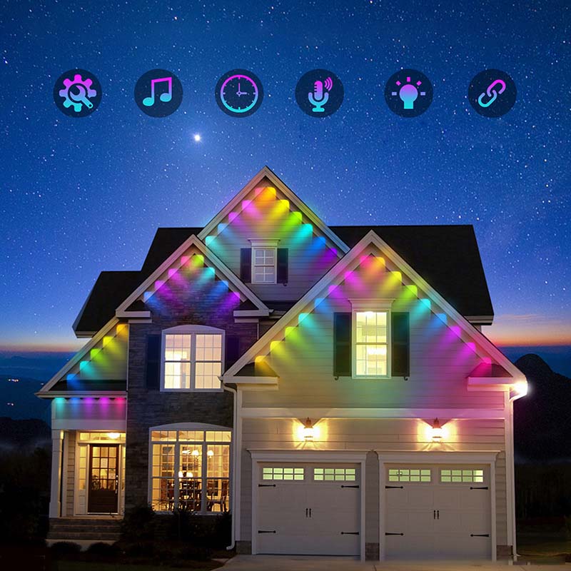🌈💡Nooit meer saaie buitenverlichting! Deze slimme RGB-lichtslingers met app, 16 miljoen kleuren & IP67 – bedien via stem, timer of telefoon.