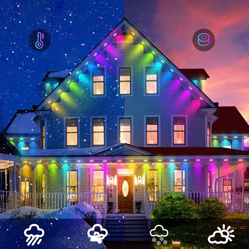 🌈💡Nooit meer saaie buitenverlichting! Deze slimme RGB-lichtslingers met app, 16 miljoen kleuren & IP67 – bedien via stem, timer of telefoon.