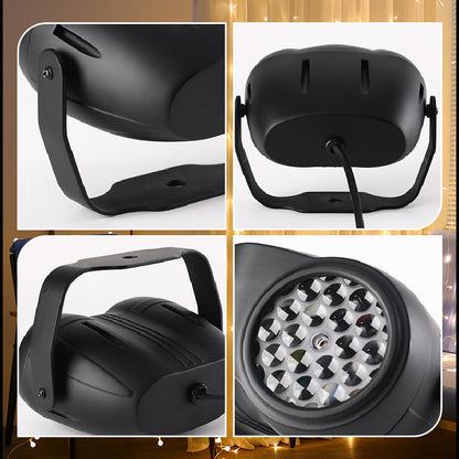 Christmas Decorations Double-Head Rotating Snowflakes Projector Lights