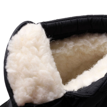 Men's Waterproof Snow Boots with Hook & Loop Strap