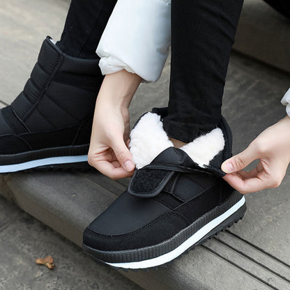 Men's Waterproof Snow Boots with Hook & Loop Strap