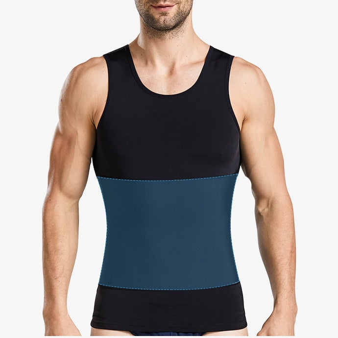 🌸💪Men's Slimming Tummy Control Chest Undershirt Shapewear！💪Buy 2 and get free shipping directly to get you in shape every day!