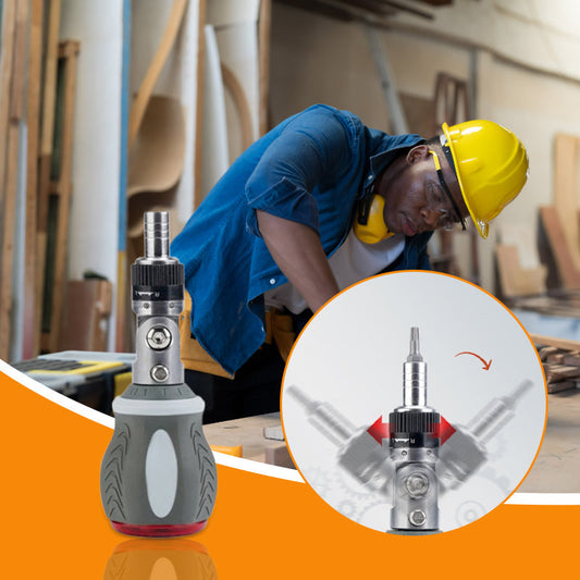 Versatile 8-in-1 Magnetic Ratcheting Screwdriver Bit Kit