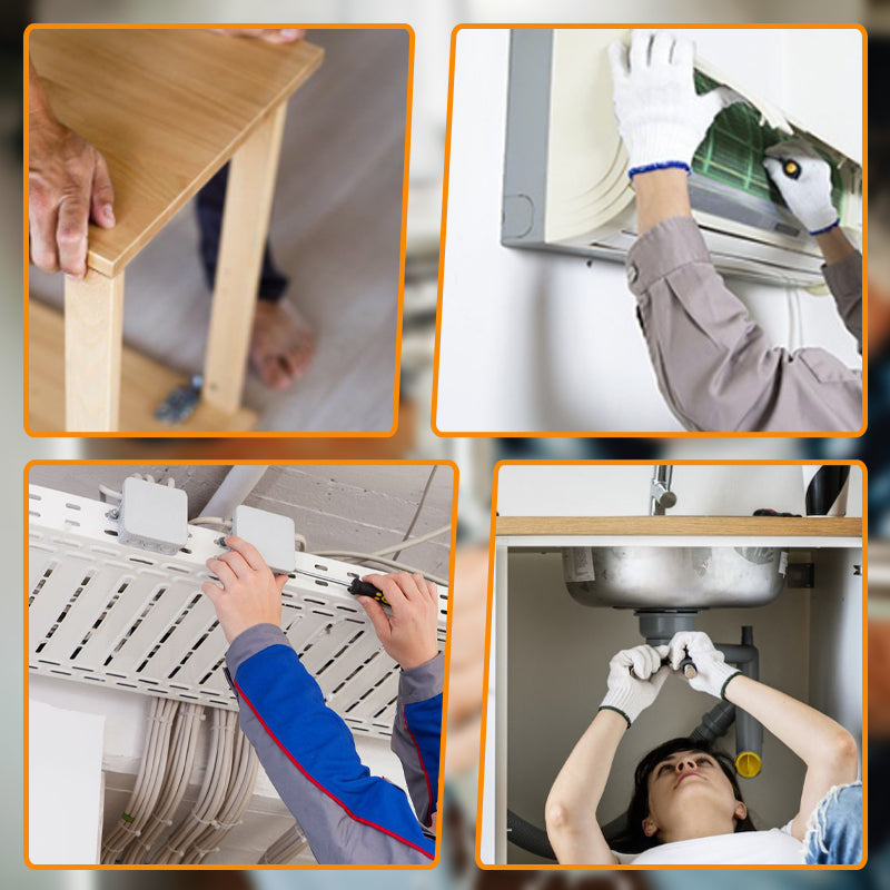 Versatile 8-in-1 Magnetic Ratcheting Screwdriver Bit Kit