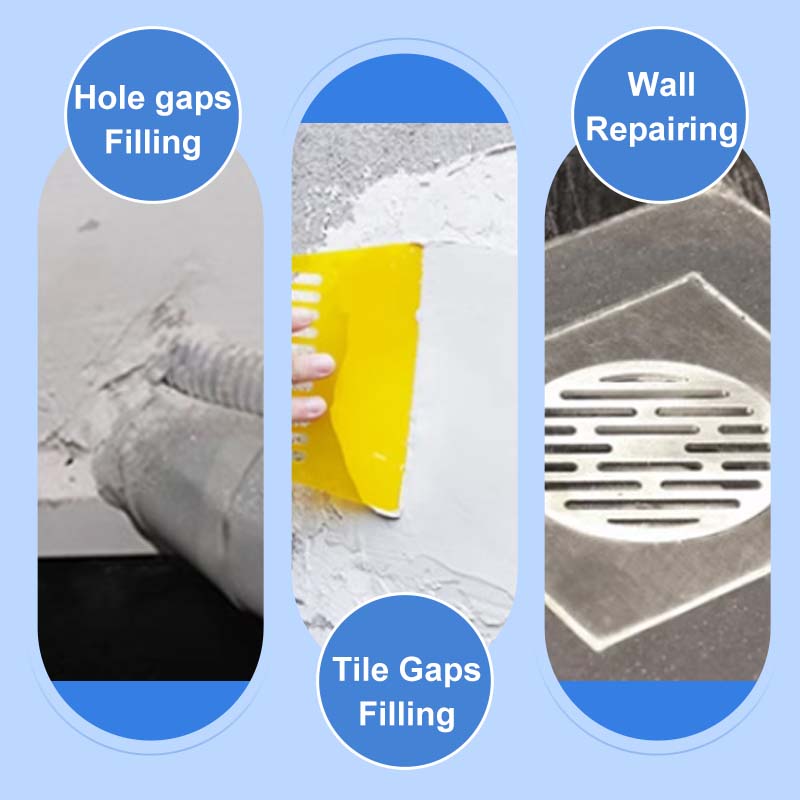 Quick-Dry Cement for Gap Filling and Leak Sealing
