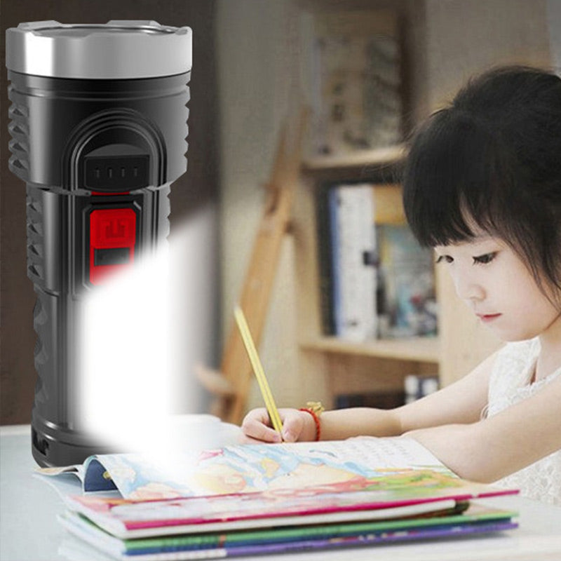 Outdoor Ultra-Bright Long-Range LED Flashlight