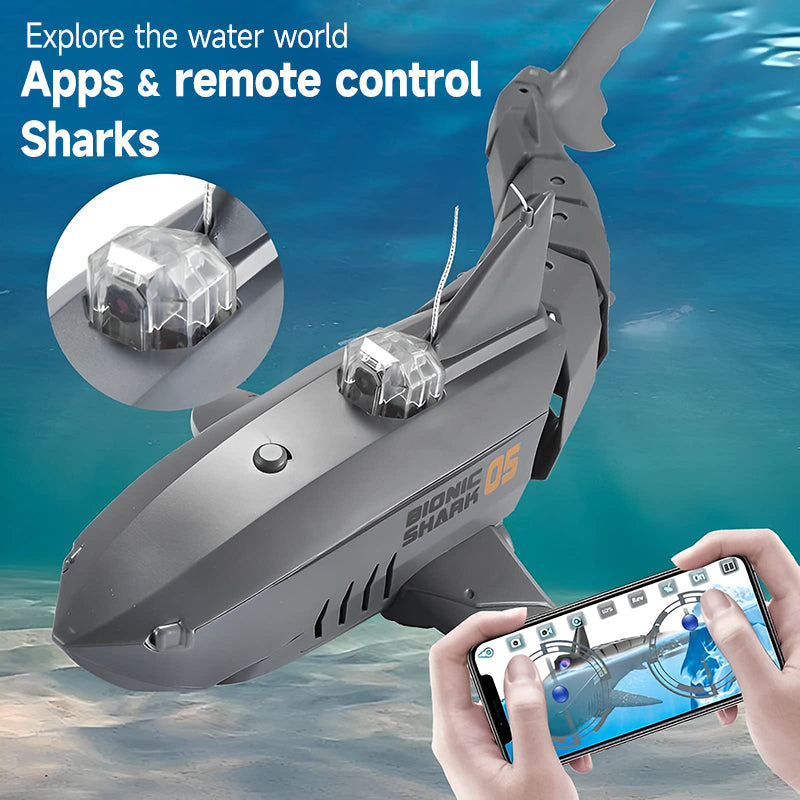 🦈2.4G Wireless Control of Underwater Shark Camera Drone（Free Shipping🔥)