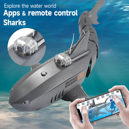 🦈2.4G Wireless Control of Underwater Shark Camera Drone（Free Shipping🔥)
