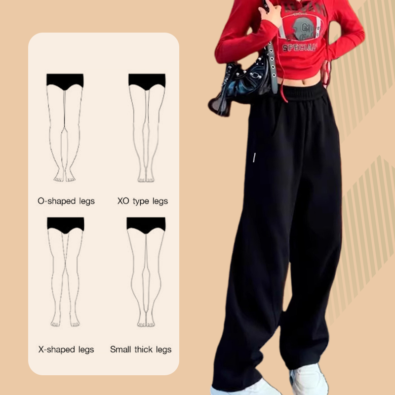 Versatile Fashion Thickened Casual Wide-Leg Pants
