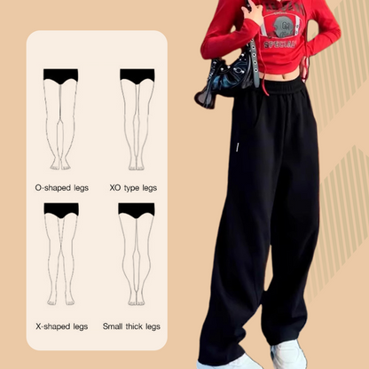 Versatile Fashion Thickened Casual Wide-Leg Pants