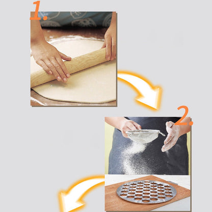 Durable 37-Hole Aluminum Dumpling Mold