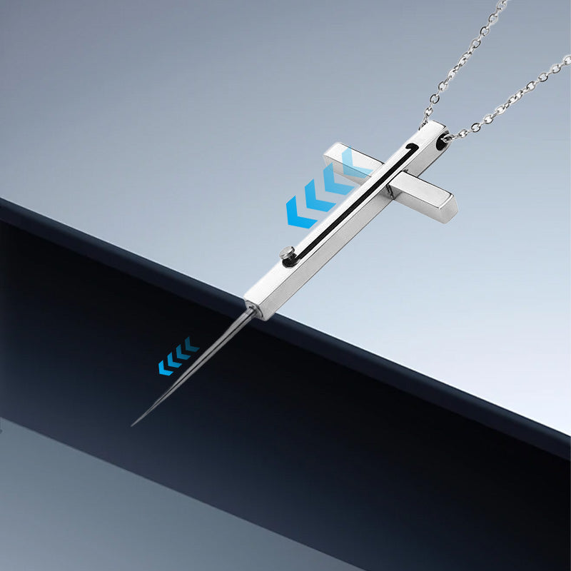 Self-Defense Cross Necklace for Women & Men